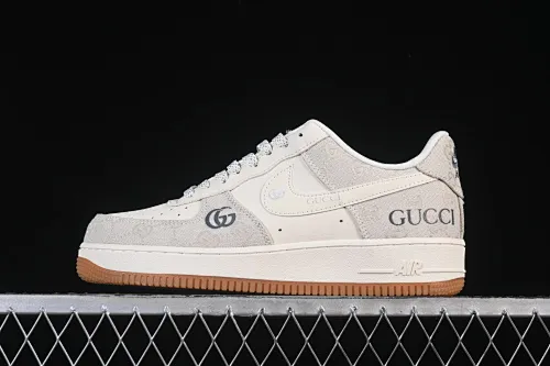 All categories Nk Air Force 1 Air Force series Nk Air Force 1 Low Air Force low-top Nike Air Force 1'07 Low Gucci co-branded soot raw rubber Air Force 1 low-top casual sneakers DK0188-084